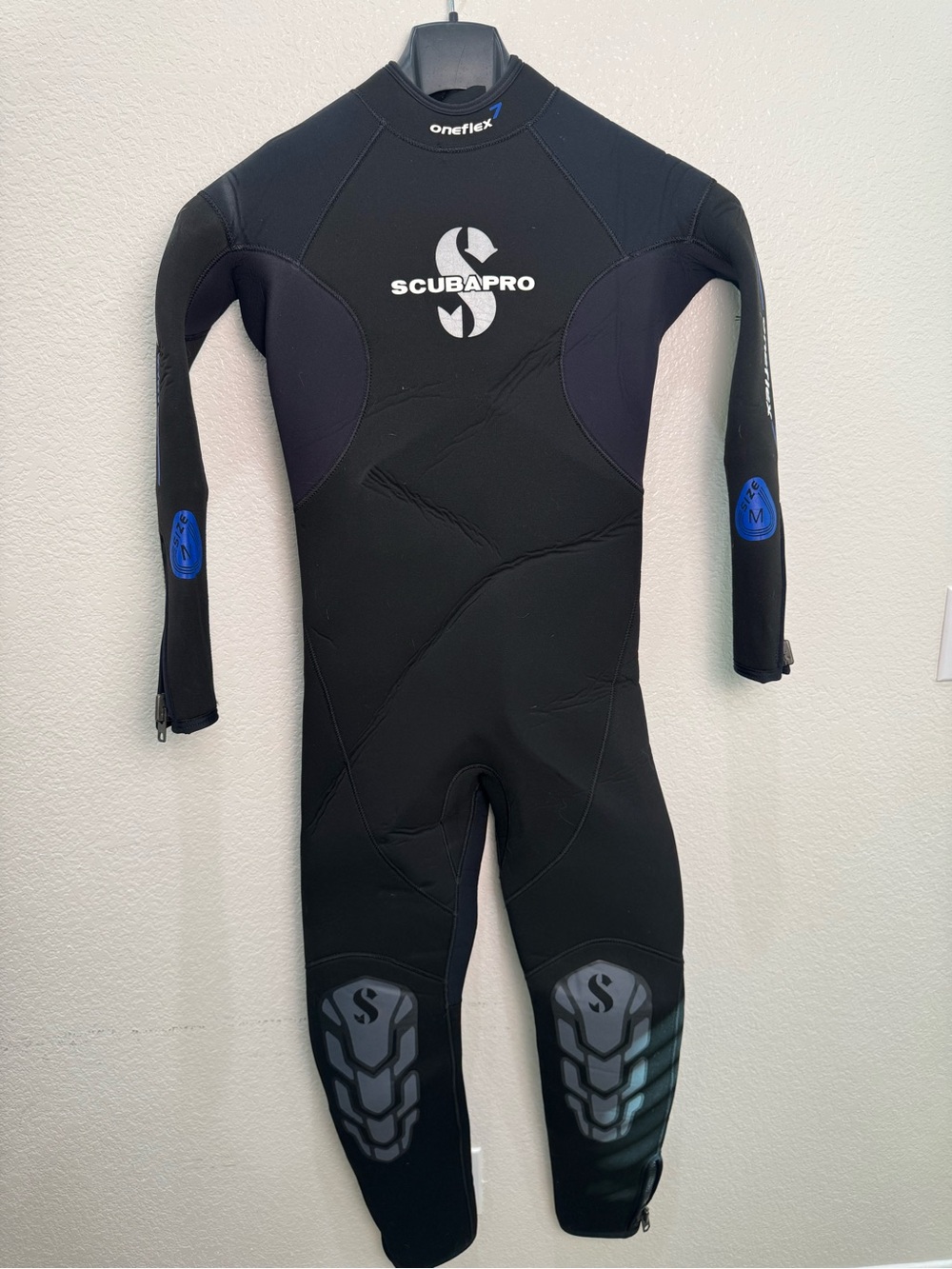 Scubapro Oneflex 7mm Womens Wetsuit Size M 6 Black Full Suit Back Zip Diving